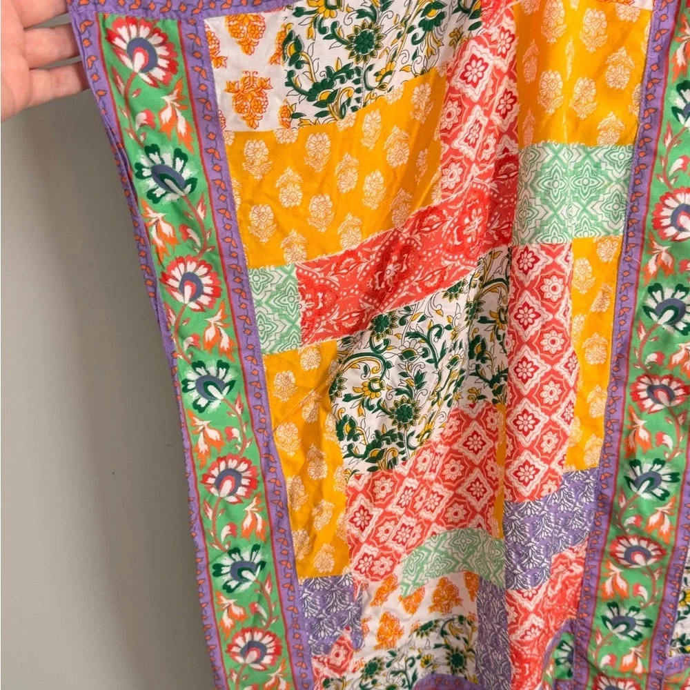 Tolani Collection Patchwork Print Kimono Cardigan XL Boho - Picture 6 of 9